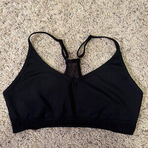 Victoria's Secret - Pink - Black sports bra - Large